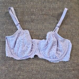 Auden Lace Underwire Bra in Light Purple